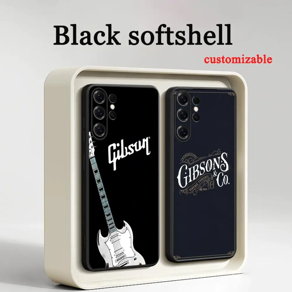 Guitar Brand g-gibsoS cool design  Phone Case For Samsung Galaxy S26 S25 S24 S23 S22 S21 Plus Ultra Note20 Soft Black