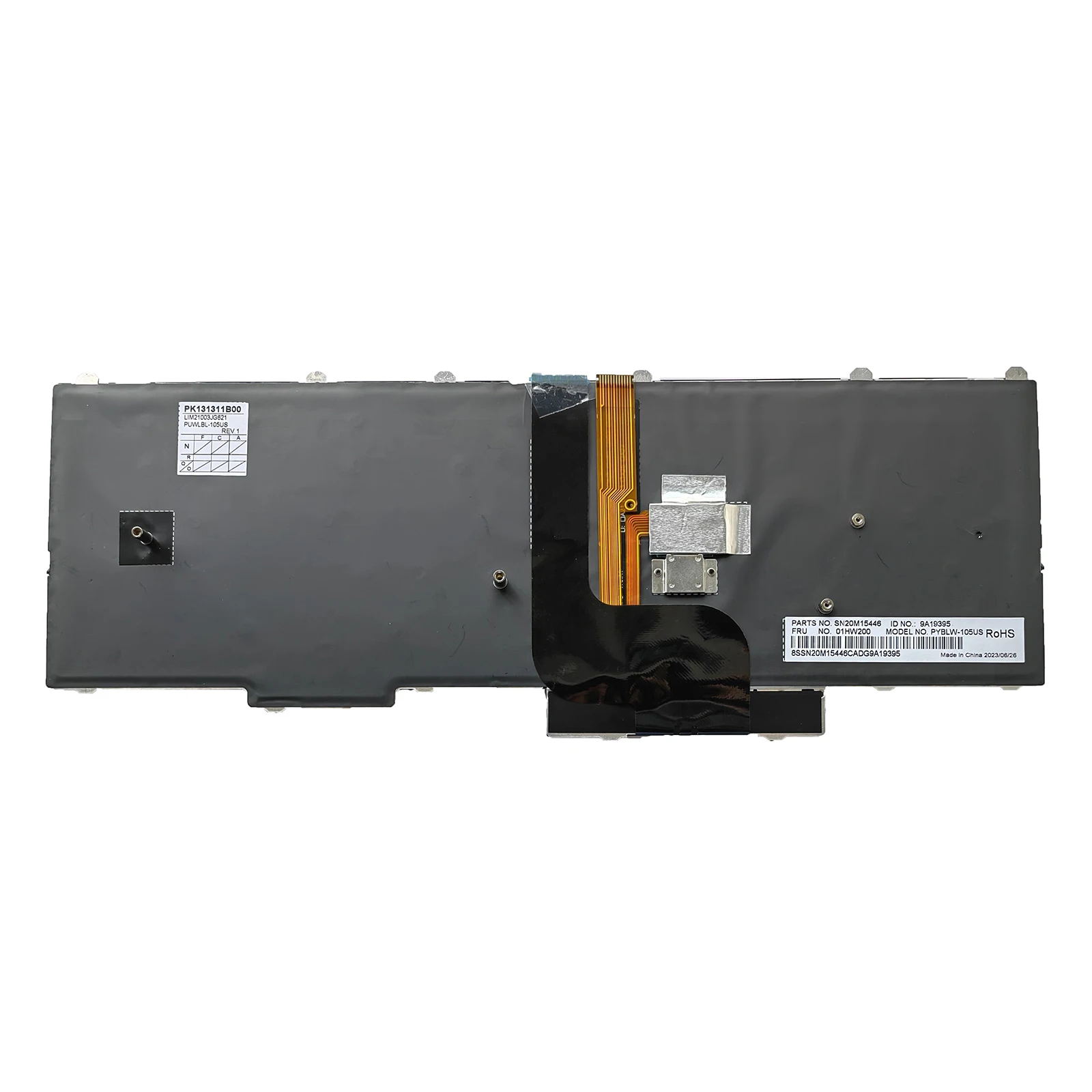 Tastiera sostitutiva per laptop con layout USA per Lenovo Thinkpad P50(20EN/20EQ) P70(20ER/20ES) 00PA329 00PA247