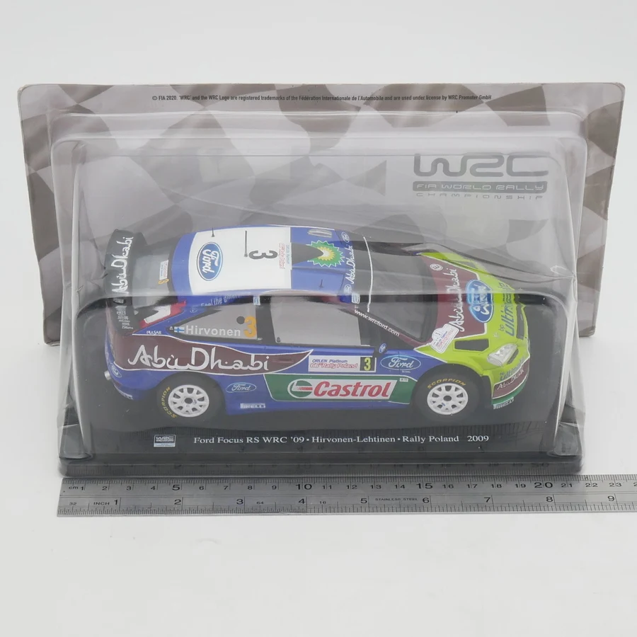 Ixo 1:24 Scale Diecast Alloy Ford Focus RS WRC 2009 Racing Toy Car Model Classics Adult Collection Souvenir Gifts Static Display