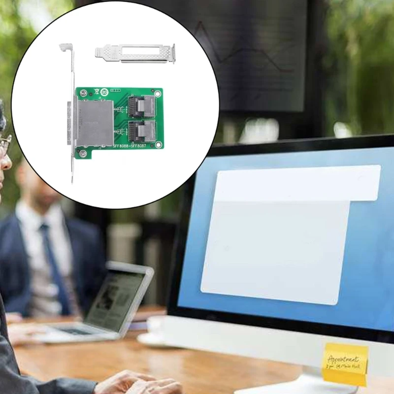 6Gbps Double Small SFF-8088 26Pin To 36Pin SFF-8087 Adapter And PCI Bracket Efficient Data Management 41QA