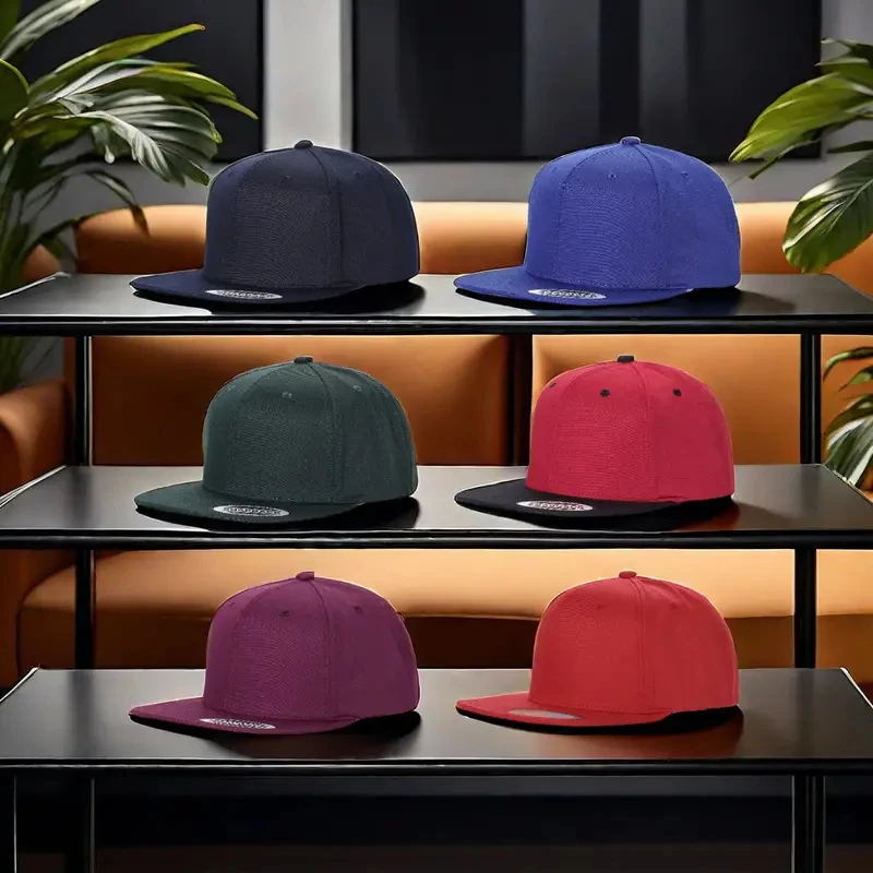 StyleSavvy 6-Piece Mixed Design Hip Hop Baseball Cap Bundle