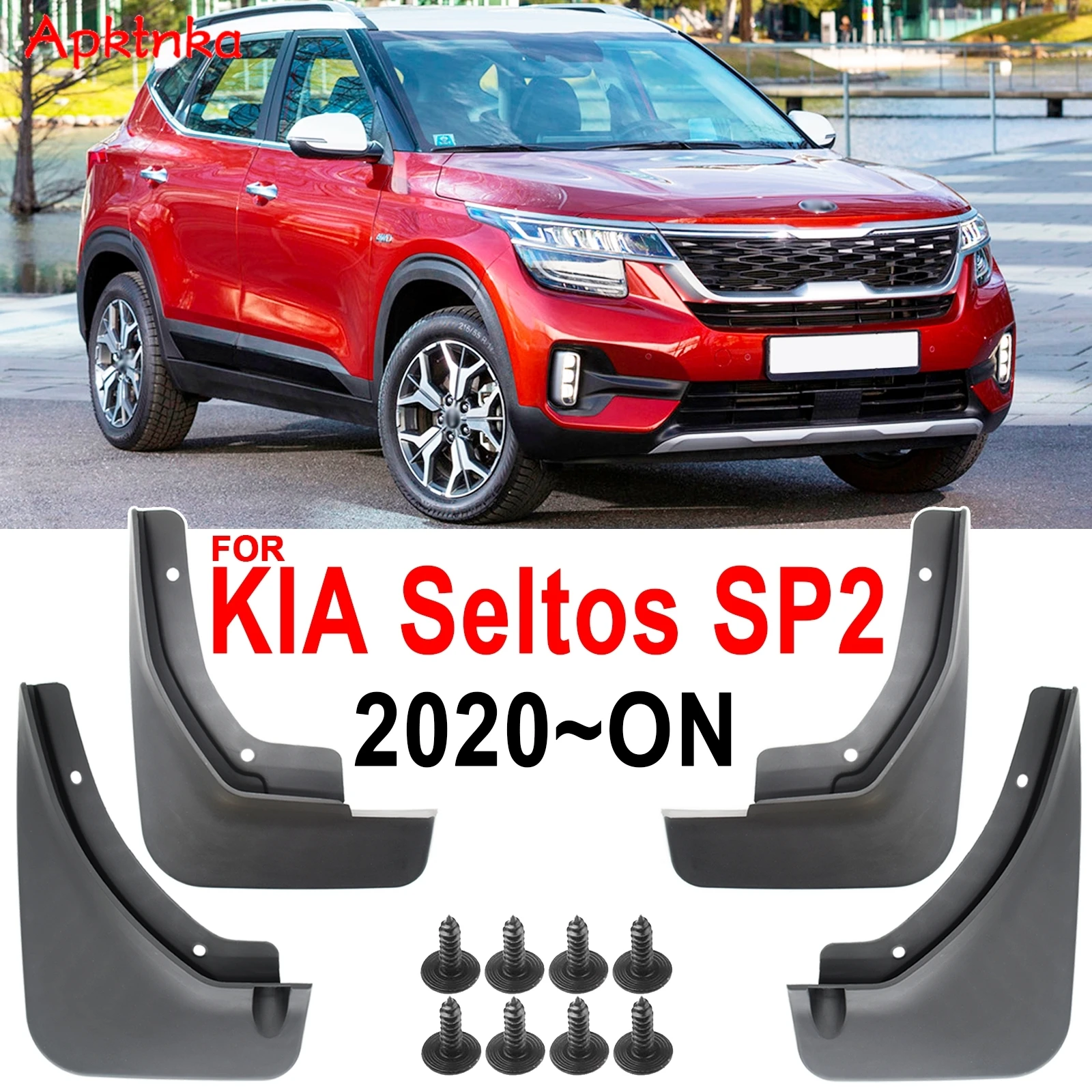 For Kia Seltos SP2 2019 2020 2021 2022 2023 Mudflaps Mud Flaps Guard Splash Guards Mudguards Fender Cover Protector Front Rear