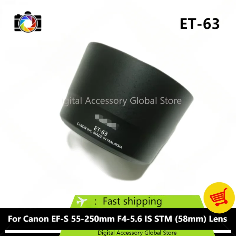 

New Original Front Hood ET-63 Parts For Canon EF-S 55-250mm F4-5.6 IS STM (58mm) Camera Lens 55-250 EF 55-250mm f4-5.6 IS STM