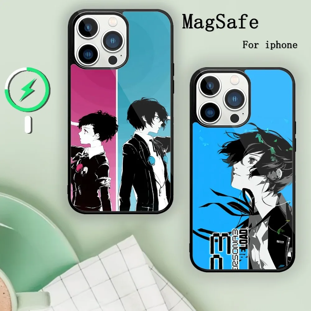 Hot Game Persona 3 Reload Phone Case For Magnetic Attraction iPhone 11 12 13 14 15 Mini Pro XS Max X S Plus XR Shell