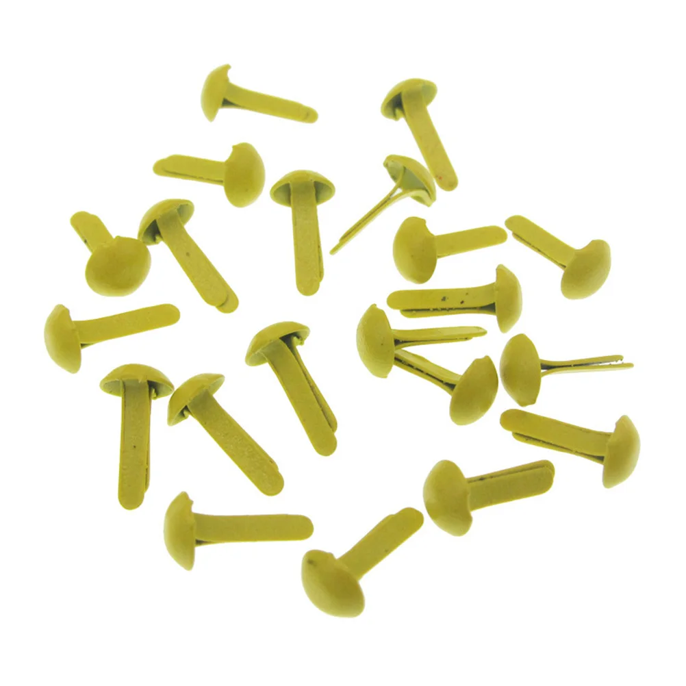 

100Pcs Assorted Colored Two-Prong Mini Brads Pastel Colors for Scrapbooking Crafts DIY Photo Ribbon Holding Mini Brads