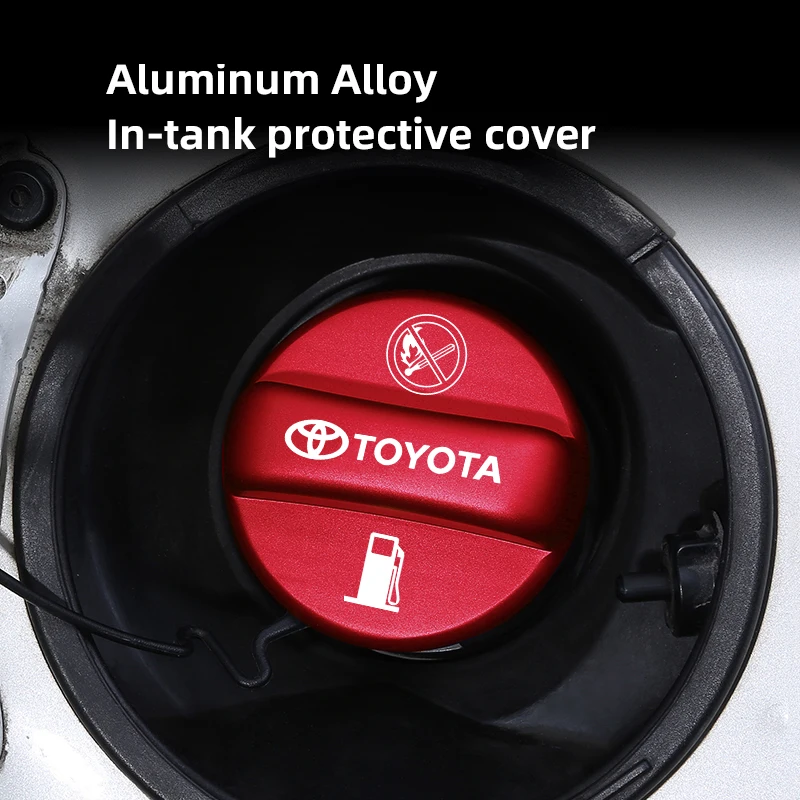 Car Fuel Filler Door Cover Fuel Tank Gas Caps Accessories For Toyota Aygo Land Avensis Hilux Axio Corolla CHR Highlander Sienna