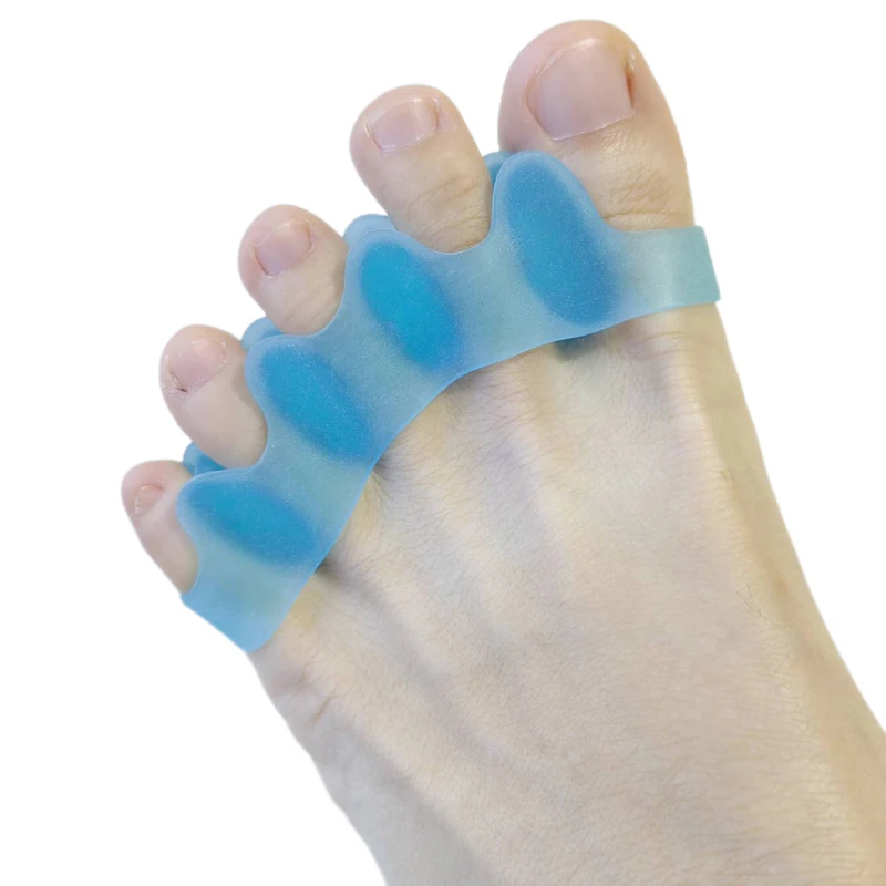 1Pair Silicone Gel Toe Separator Overlapping Orthopedic Bunion Hammer Toe Pain Relief Straightener Protector Foot Care Tool