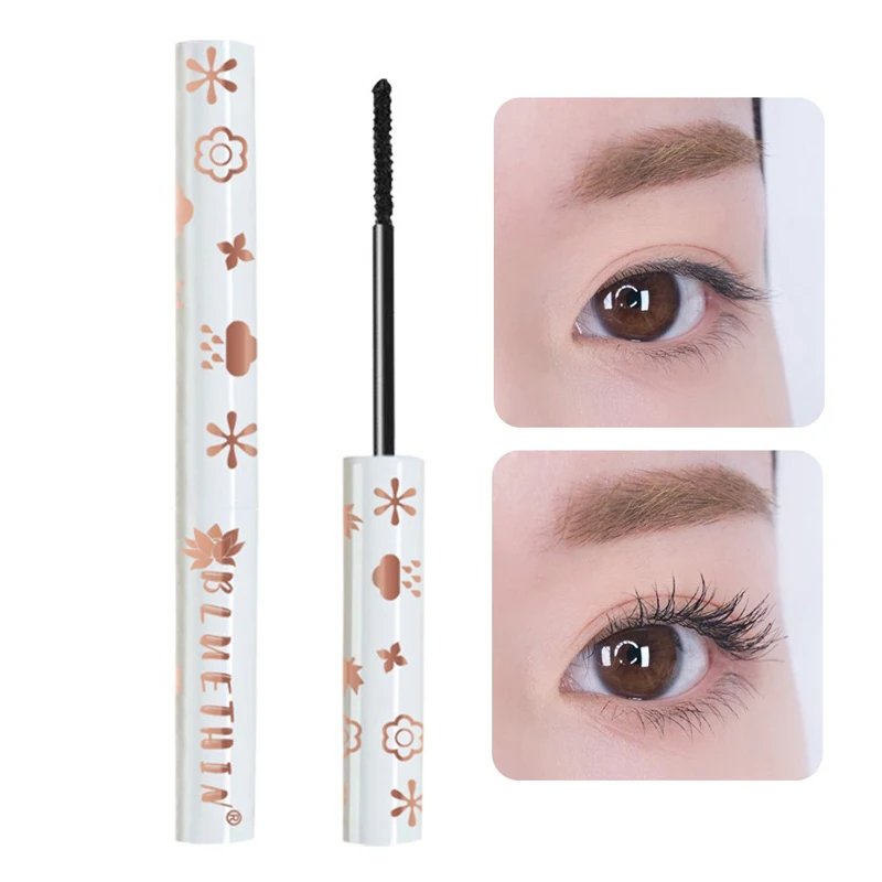 Mascara Waterproof Lengthens Eyelashes Extension Black Non-smudge Lengthening Volume 4D Silk Fiber Mascara Cosmetics