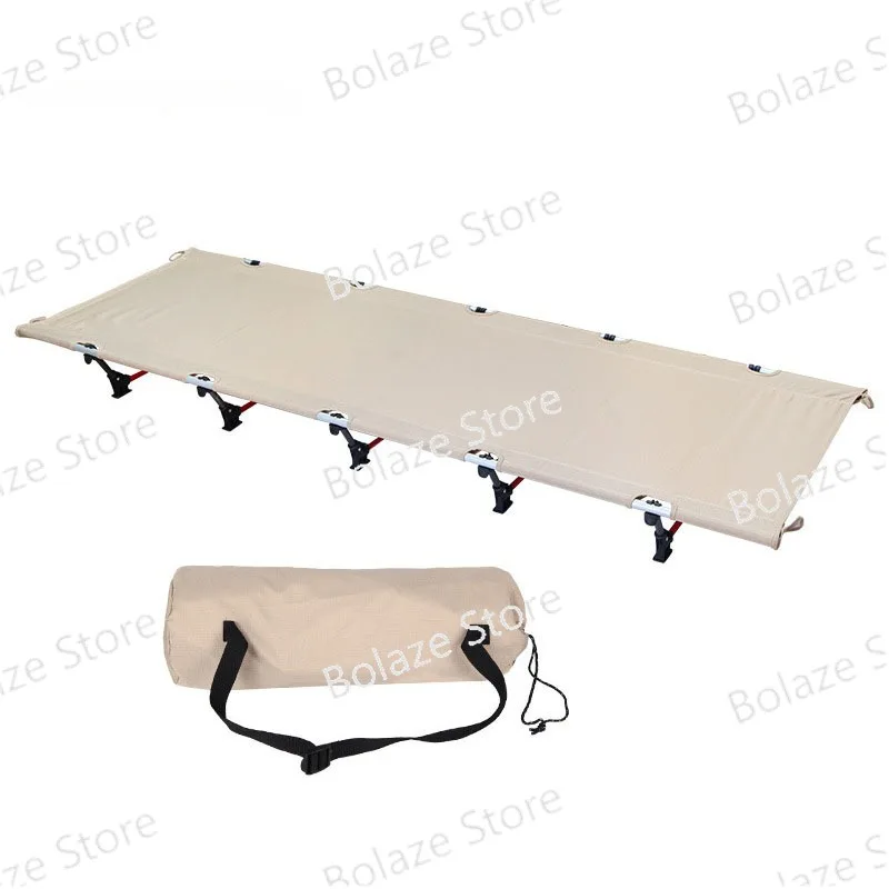 74 * 25 * 5in Camping Cots Compact Ultralight Camping Bed Outdoor Beach Travel Tent Sleeping Fishing Cots Portable Folding Bed