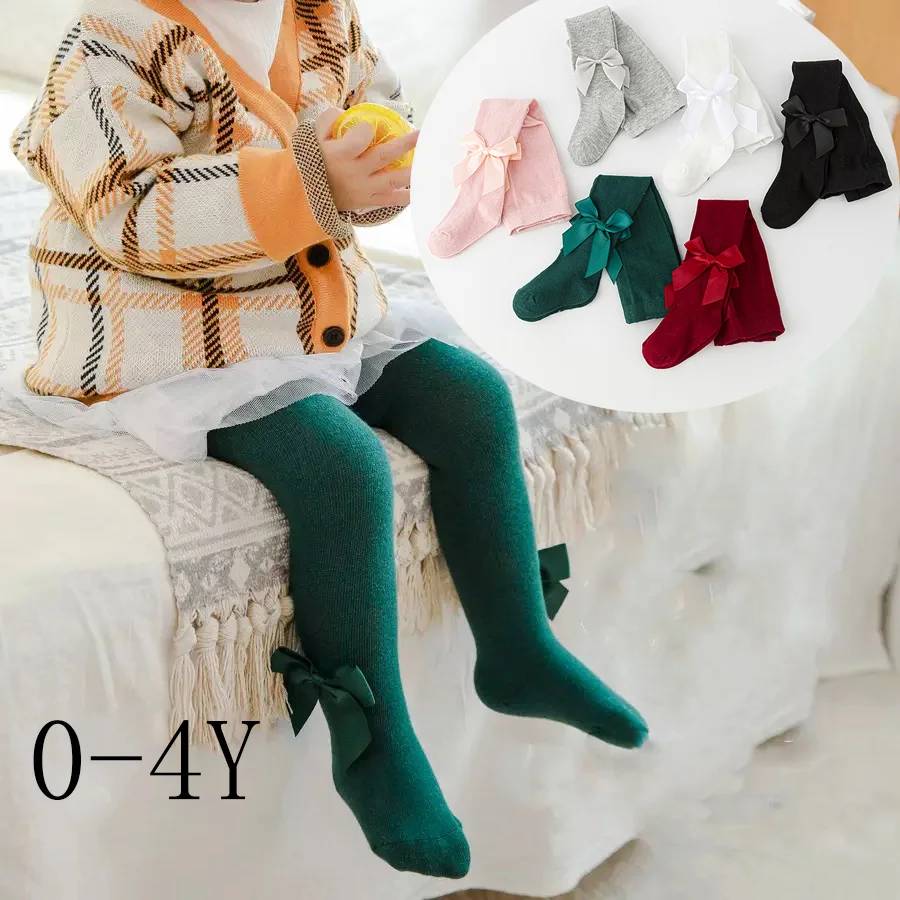 

A set of bow tie children's leggings, suitable for girls aged 0-4, in six colors