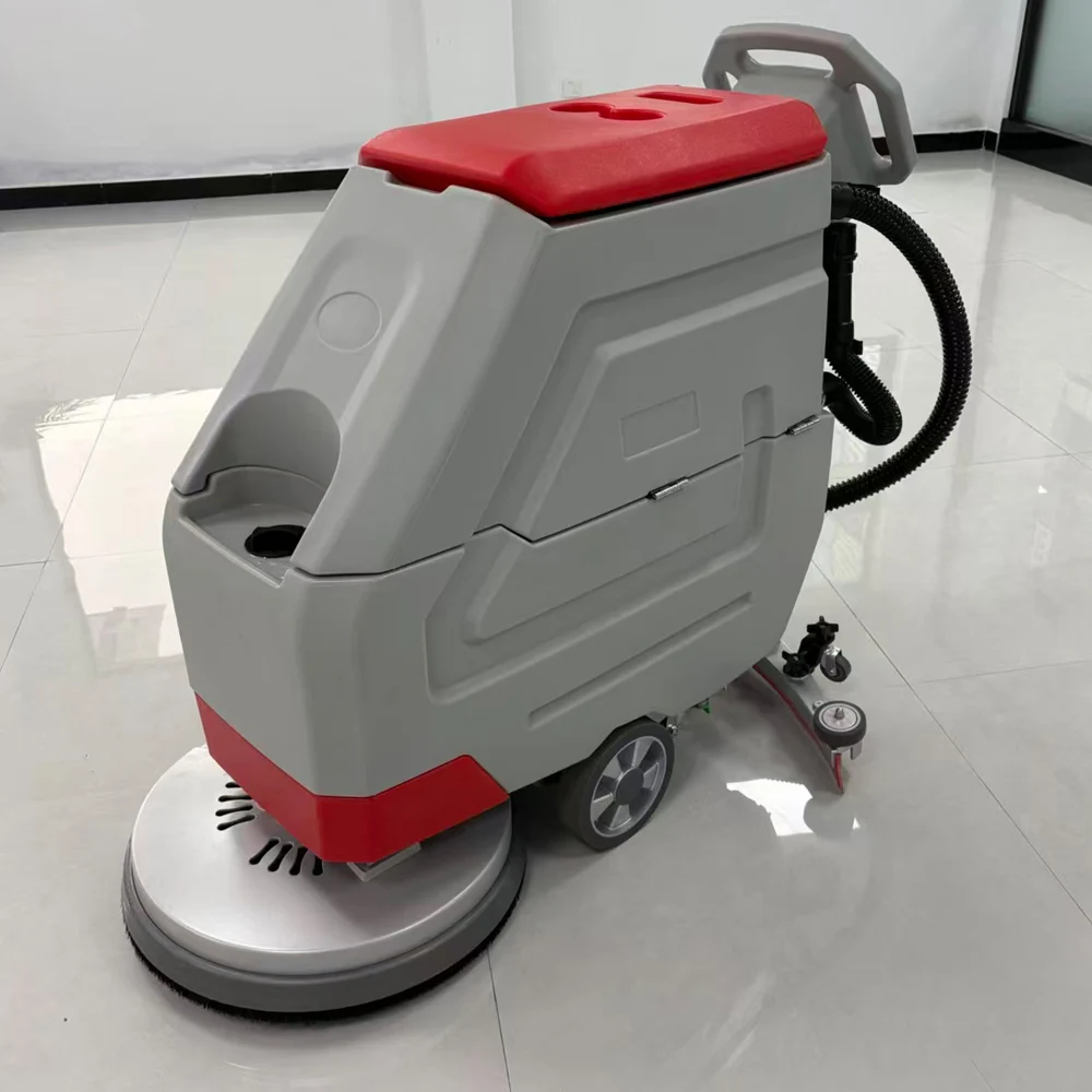 Professional Floor Sweeper Industrial Road Cleaning Washer Machine Hand Pushed Floor Scrubber for Factory Workshop Supermarket