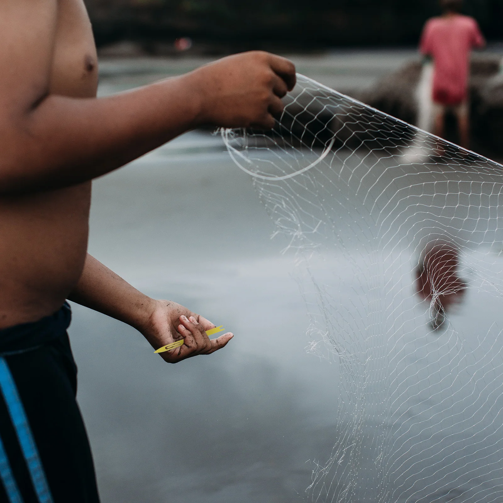 

40Pcs Cast Net Mending Needle Fishing Netting Needle Plastic Net Shuttle Repair Tool Fishing Accessories Sizes 1 2 3 4