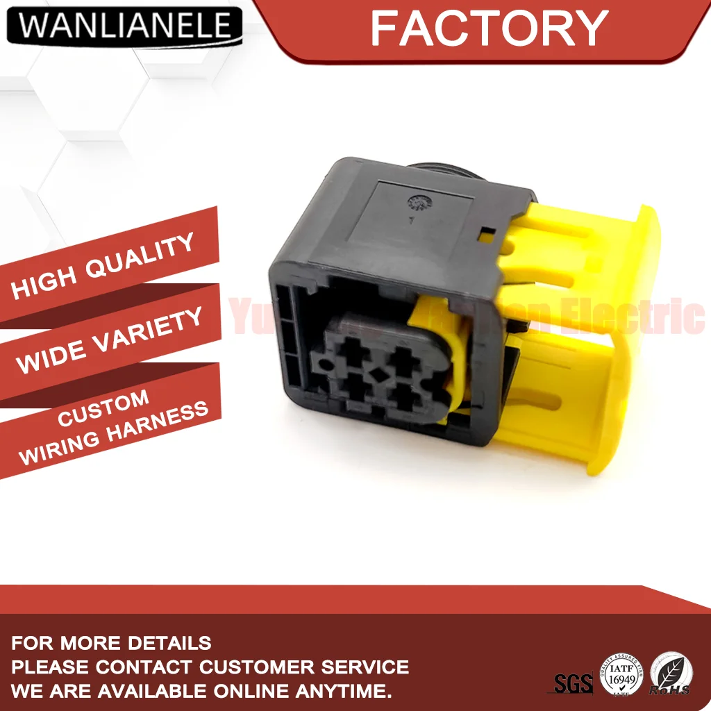 50 Sets 1-1418390-1 4 Pin Automotive Connector Housing Female HDSCS MCP 2.8 6mm 40A IP67 Fit Truck Harness