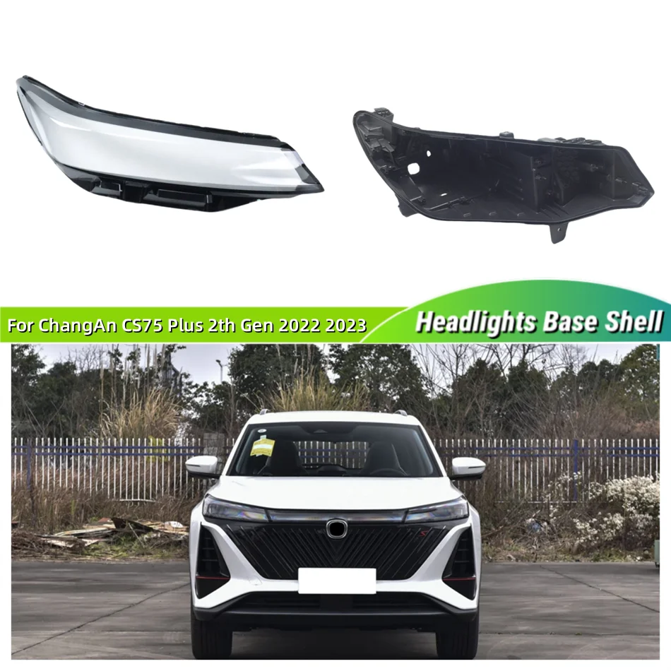 For ChangAn CS75 Plus 2th Gen 2022 2023 Auto Accessory Car Base Head Lamp Shell Headlamp Base Fixing Bracket Car Lights Shell