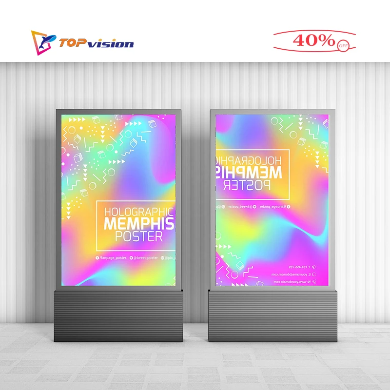 P1.8 P2.5 P3.1 Movable Outdoor Indoor Billboard Led Advertising Portable Poster Led Screen