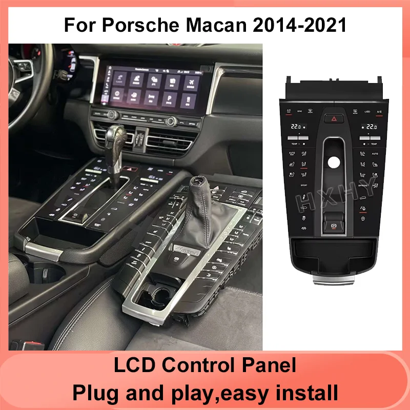 Car Digital Console Front For Porsche Macan 2014-2021 AC Panel Full Touch 2024 Style Multimedia Player Control