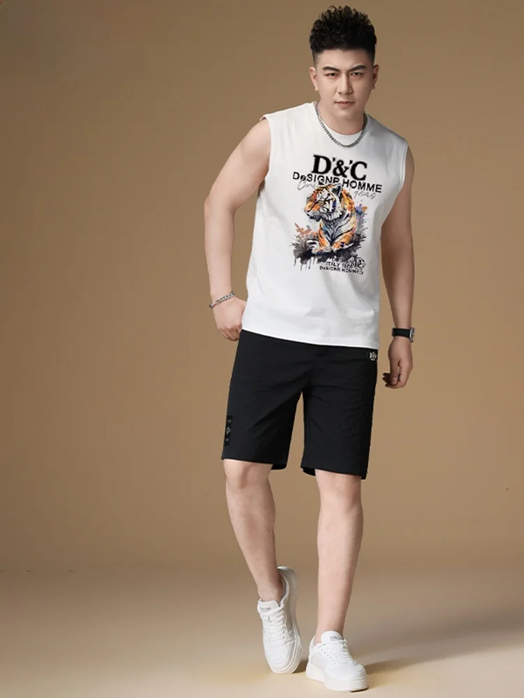 

Tagkita Men's Sportswear Fitn ort Sve Vest And orts Set Summer New Sle Cotton Blend Fabric Youth Casual Sportswear