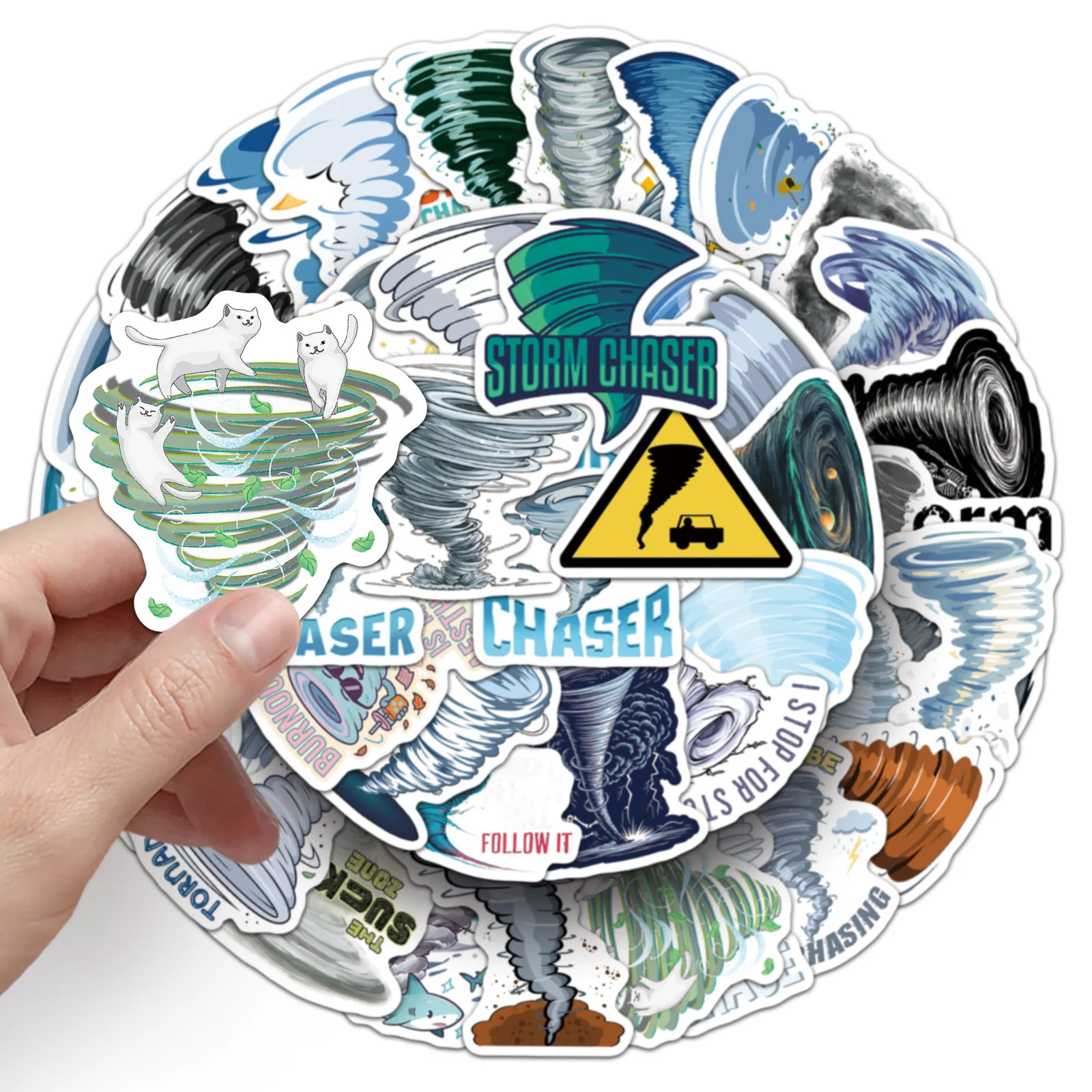 

10/30/50PCS Cartoon Tornado Funny Meme Sticker Doodle Waterproof Decal Toy Gift for Refrigerator Notebook Scrapbook Guitar