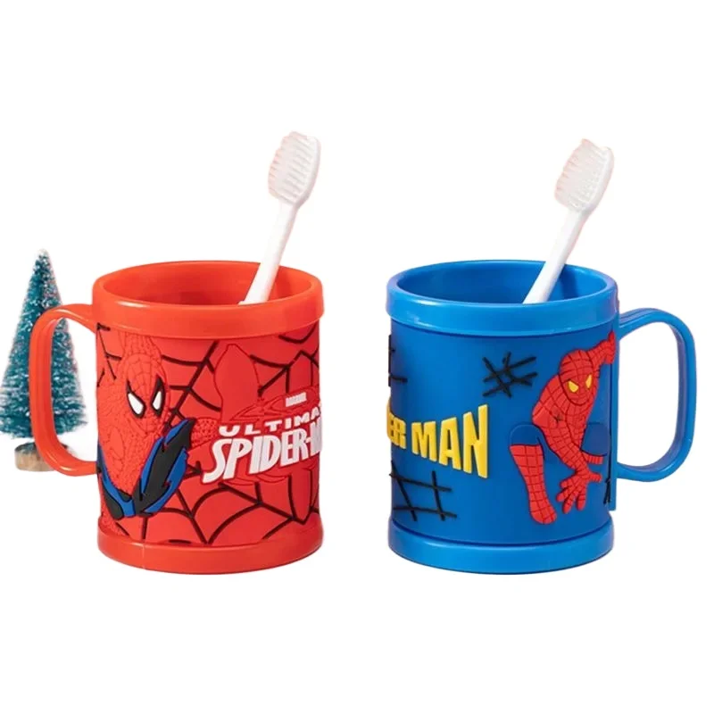Marvel film peryferyjny Spiderman uczeń kubek do mycia chłopiec przedszkole kreskówka trójwymiarowy prezent zapobiegający upadkowi szczoteczka do zębów
