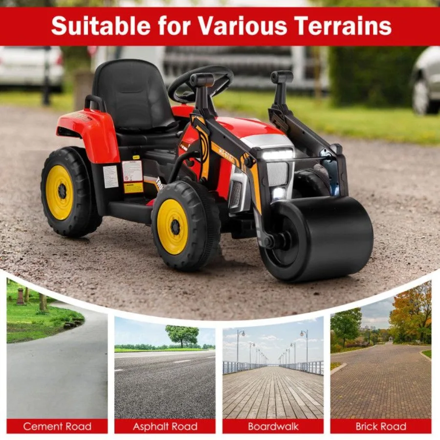 12V Ride on Road Roller with 2.4G Remote Control