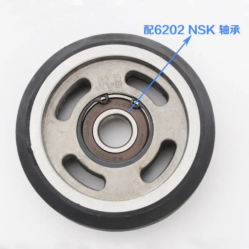 2Pcs pull elevator guide shoe wheel 70 * 25 * 6202 high-speed counterweight rolling wheel 90 * 30 * 6202
