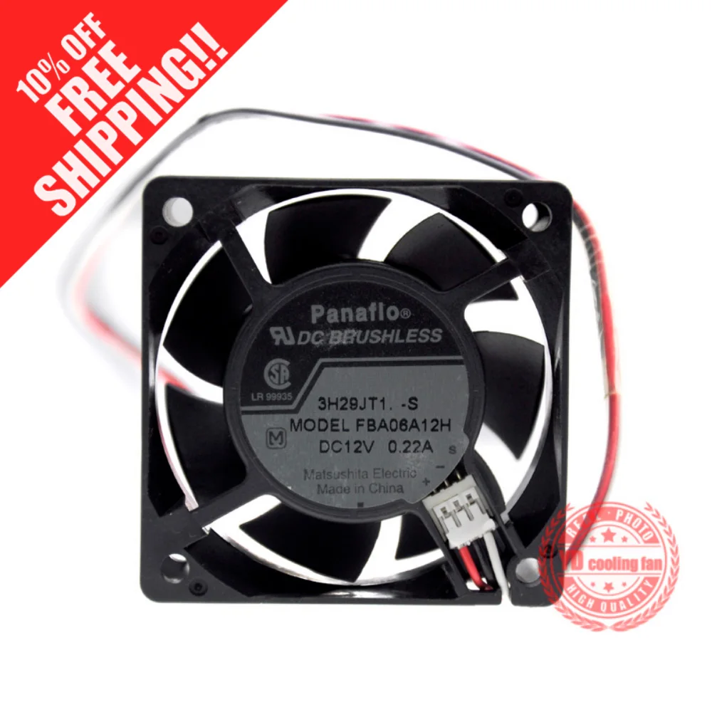 

NEW FOR PANAFLO FBA06A12H 6025 12V 0.22A 6CM cooling fan