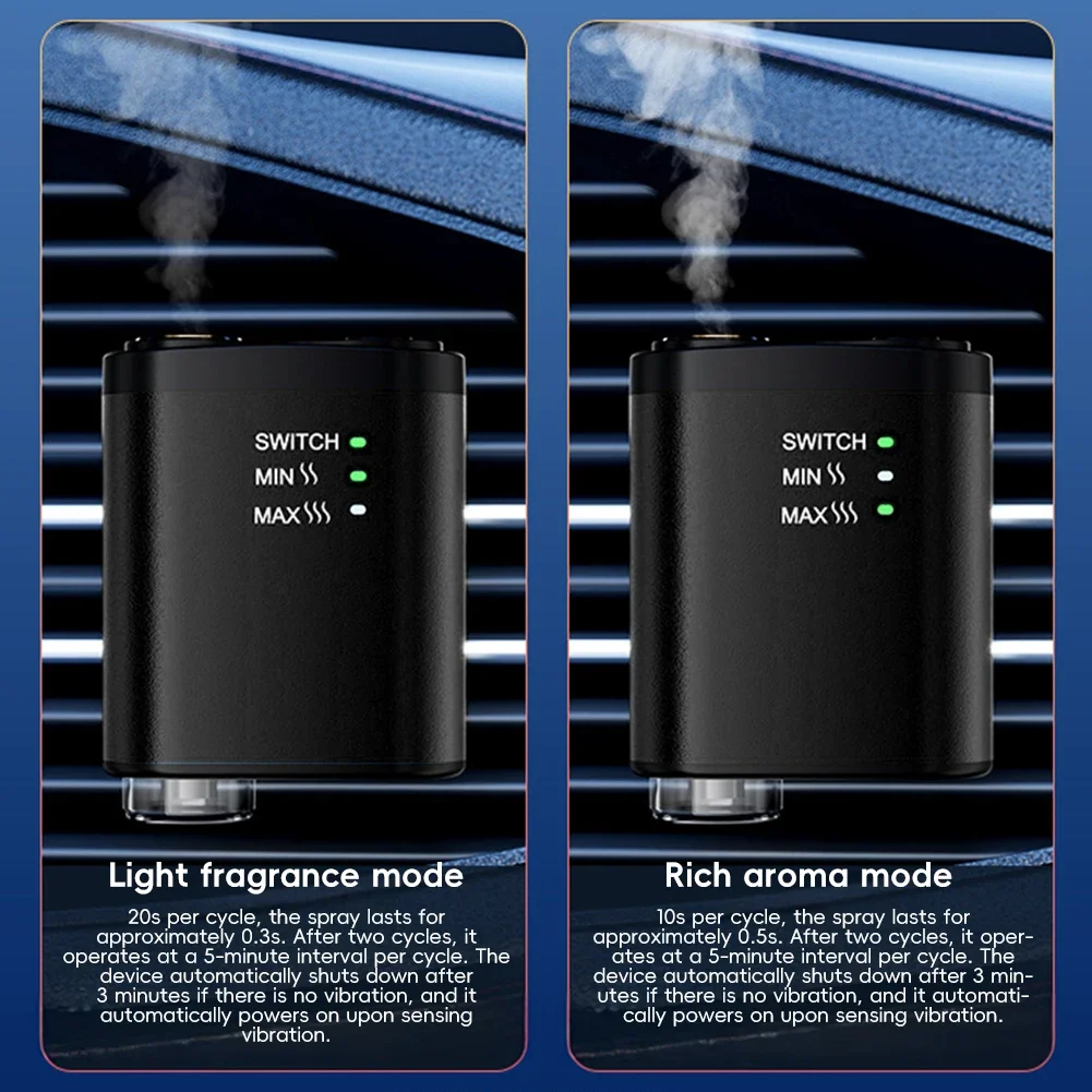 

Auto Air Diffuser Aroma Car Air Vent Humidifier Mist Wood Grain Oil Aromatherapy Electric Car Air Freshener Perfume Fragrance