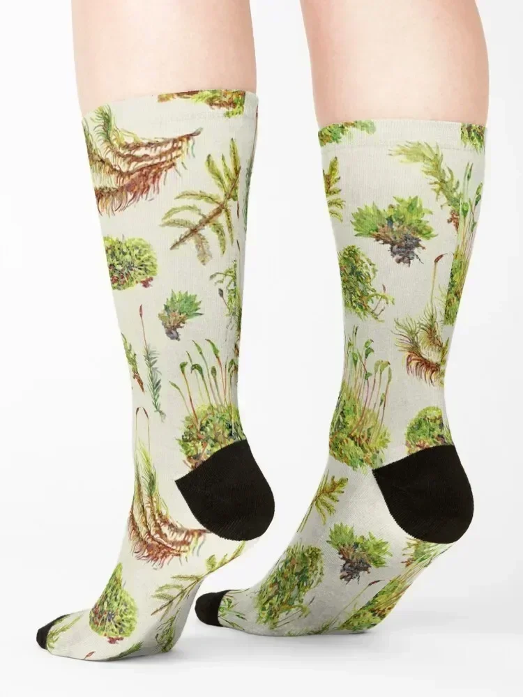 Mosses - Neutral Socks hip hop Thermal man winter Children's winter thermal Men's Socks Luxury Women's