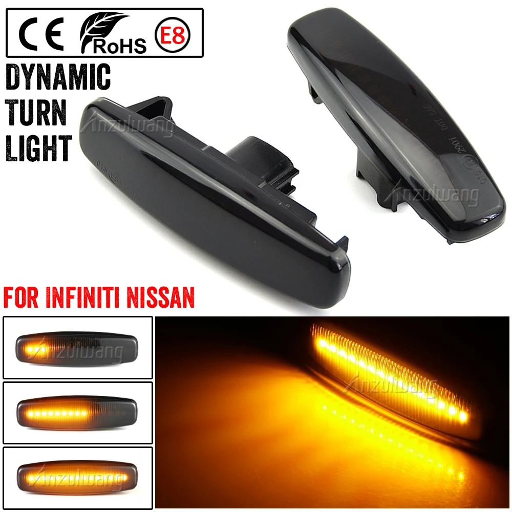 

For Infiniti EX25 EX35 EX37 FX35 FX37 G25 G35 Q40 Q60 Q70 QX50 QX70 M25 M37 JX35 Dynamic Turn Signal Light Side Repeater Lamp