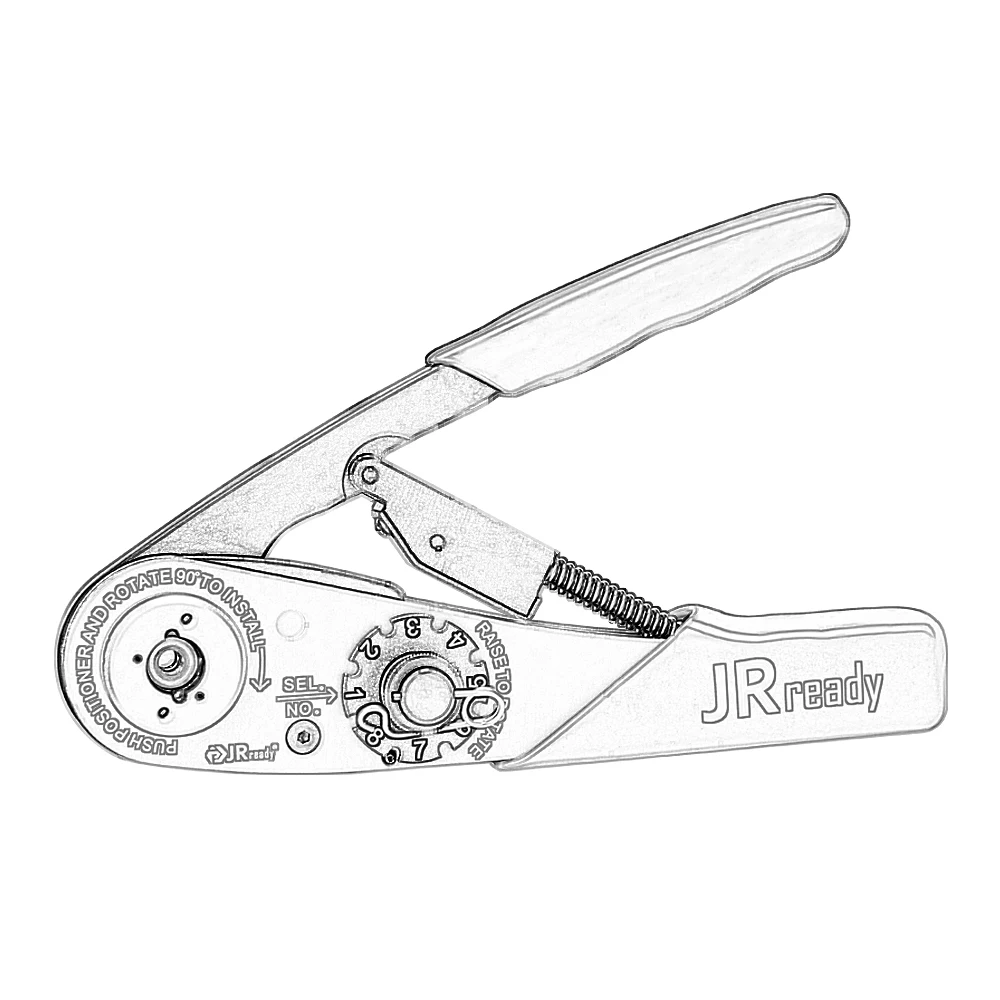 

JRready ACT-AS2 Four-indent Wire Crimper 20-32AWG Design According M22520/2-01 For Miniature Connector M39029 Solid Contact