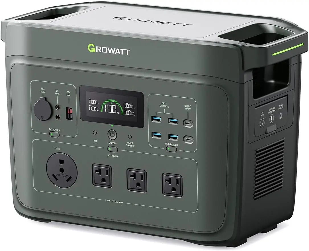 

Portable Power Station，INFINITY 2000 Green Electric Solar Generator，2048Wh LifePO4 Battery