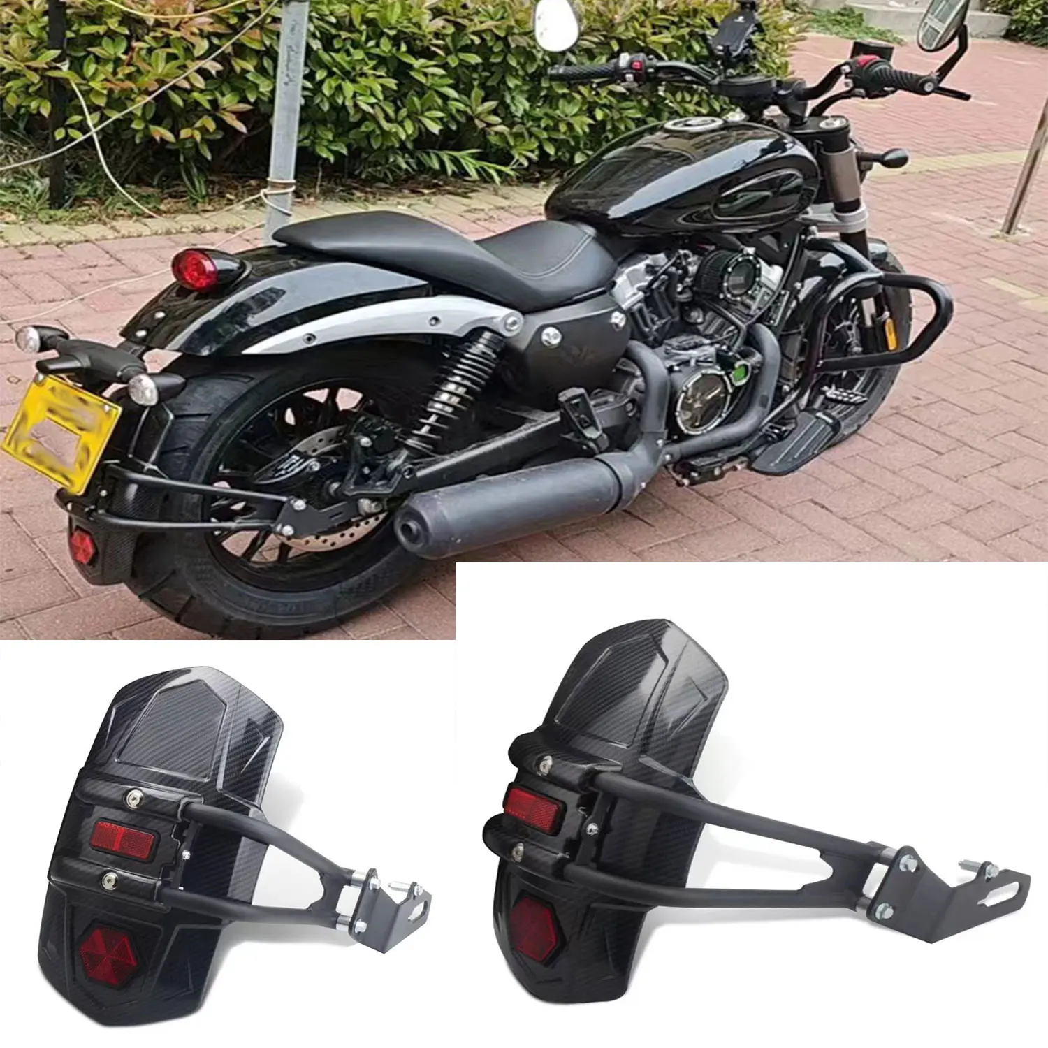 For Benda jinjila 300 Rock 300 BD300 Motorcycle Rear Fender Mudguard Splash Guard Bracket Mudflap Guard Cover Accessories