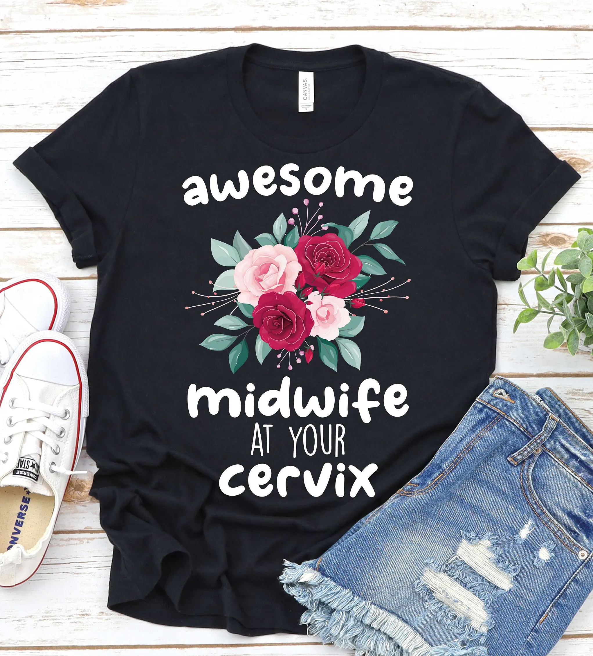 Midwife T Shirt Nurse Midwifery Funny Student Appreciation Labor And Delivery