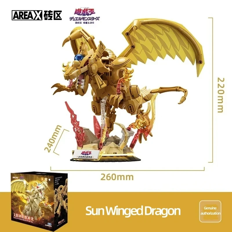 Nuovo di zecca in scatola AREA-X Yu-Gi-Oh The God of Obelisk Garage Kit Boy Puzzle Assembly Model ornamenti Desktop regalo di compleanno fai da te