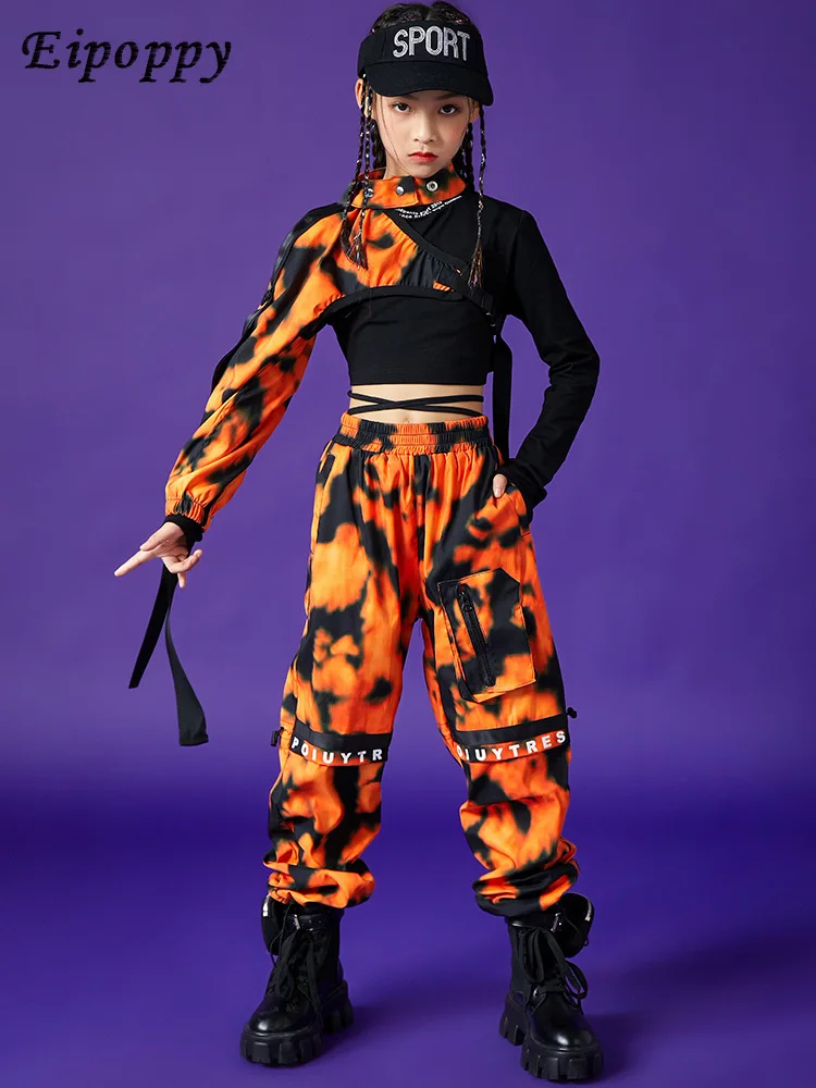 Costume de Performance Personnalisé pour Fille, Vêtement Hip-Hop Trempé, Nombril