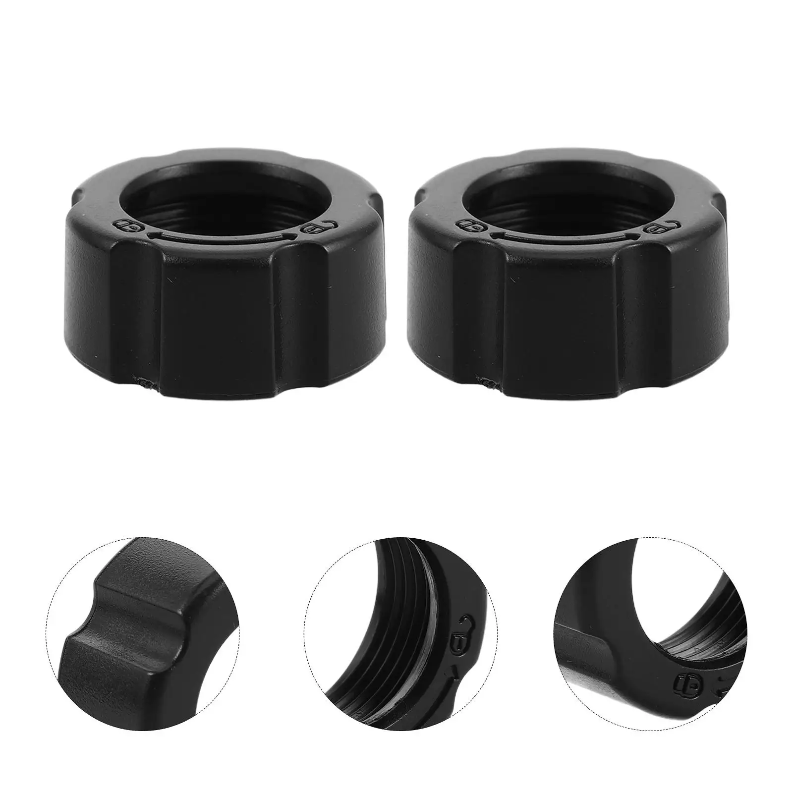 10 Pcs Phone Holder Nut Car Mount Ball Joint Adapter Brackets Screw On Head Plastic Cap Rings Air Vent Fixing Accessories Car view 2