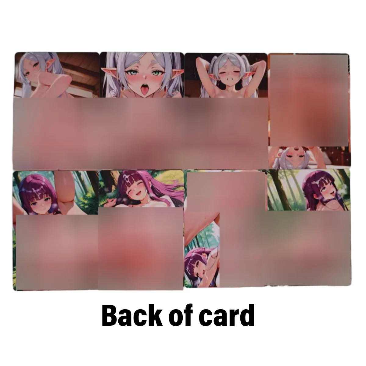 

8Pcs/set Frieren Sexy Card Cute Fern Double Sided Printing No Mosaic Aldult Uncensored Collection Card 18+ ACG