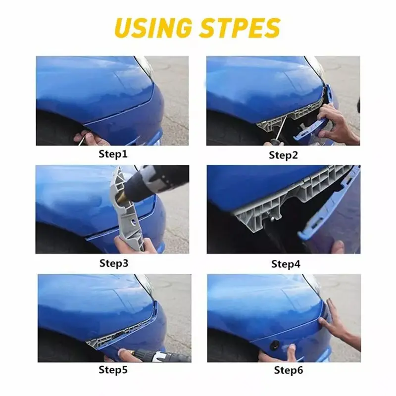 10X Car Hood Bonnet Latch Pin Lock Bumper Clip Kits Push Button Quick Release Hood Bonnet Pins Lock Clip 30Mm Black-A02G