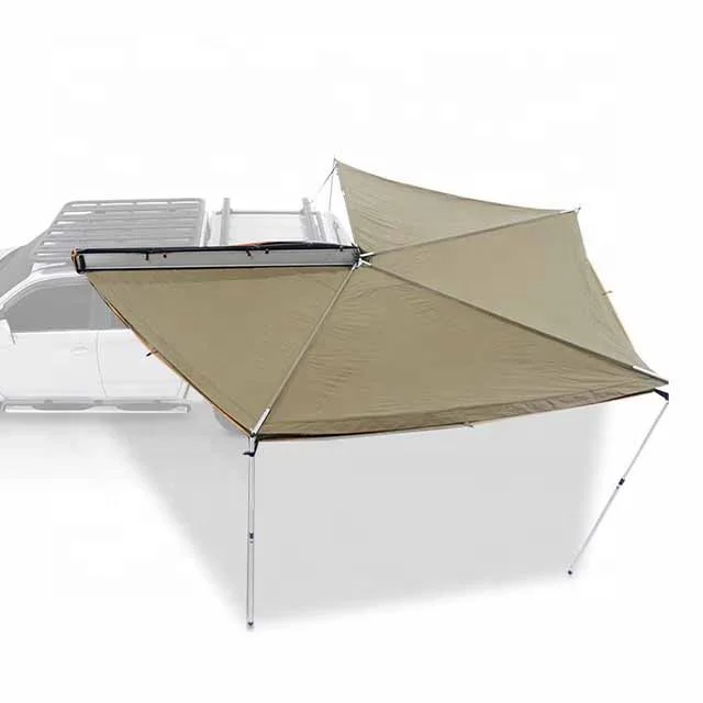 New Product Tent Wide Space Roof Top Tent Hot Sale Side Shed 2*2 Awing Fan-Shaped Stent-Free