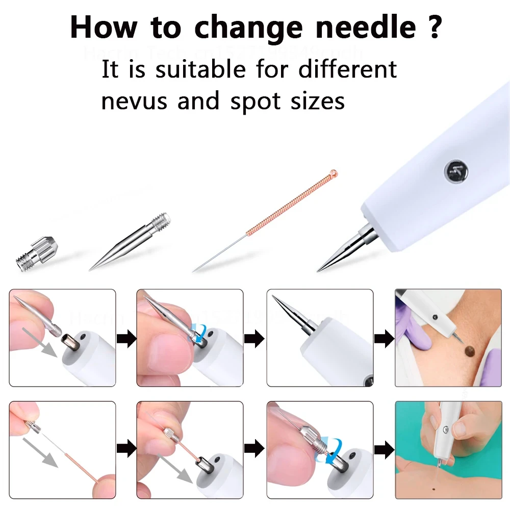 Laserowy długopis plazmowy zestaw igieł na ciemna plama piegowatą brodawkę narzędzie do usuwania zabezpieczeń pielęgnacji skóry twarzy akcesoria zamienne narzędzie