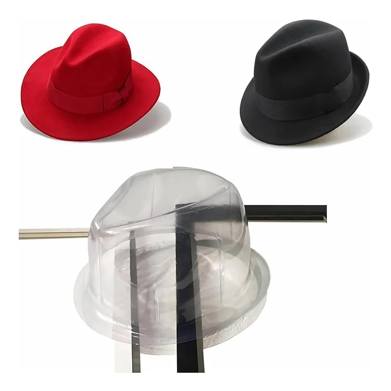 RMWIN-Untuk Topi untuk Beberapa Topi 12 Buah Rak Display Plastik Pembentuk Topi dengan Sisipan Pembentuk dan Tempat Topi Meja