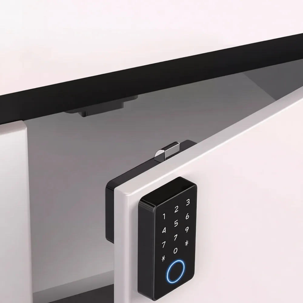 Digital Password Cabinet Lock Biometric Fingerprint Drawer Lock Keyless Security For Office Desk File Shoe Cupboard
