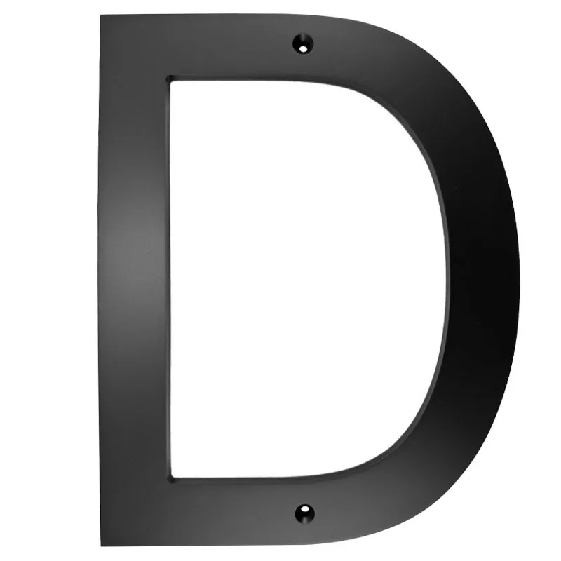 3D Floating Black Address Letters For Door Mailbox Durable Outdoor Indoor Use Modern Design Enhancing Visibility Weather