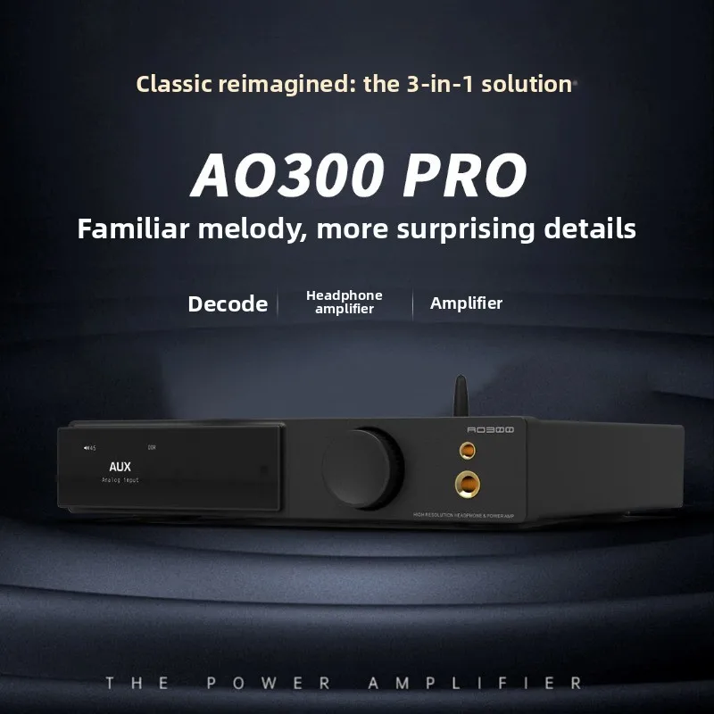 New Product AO300 PRO Audio Decoder Amplifier Balanced Headphone Amplifier 2.1 Integrated Device