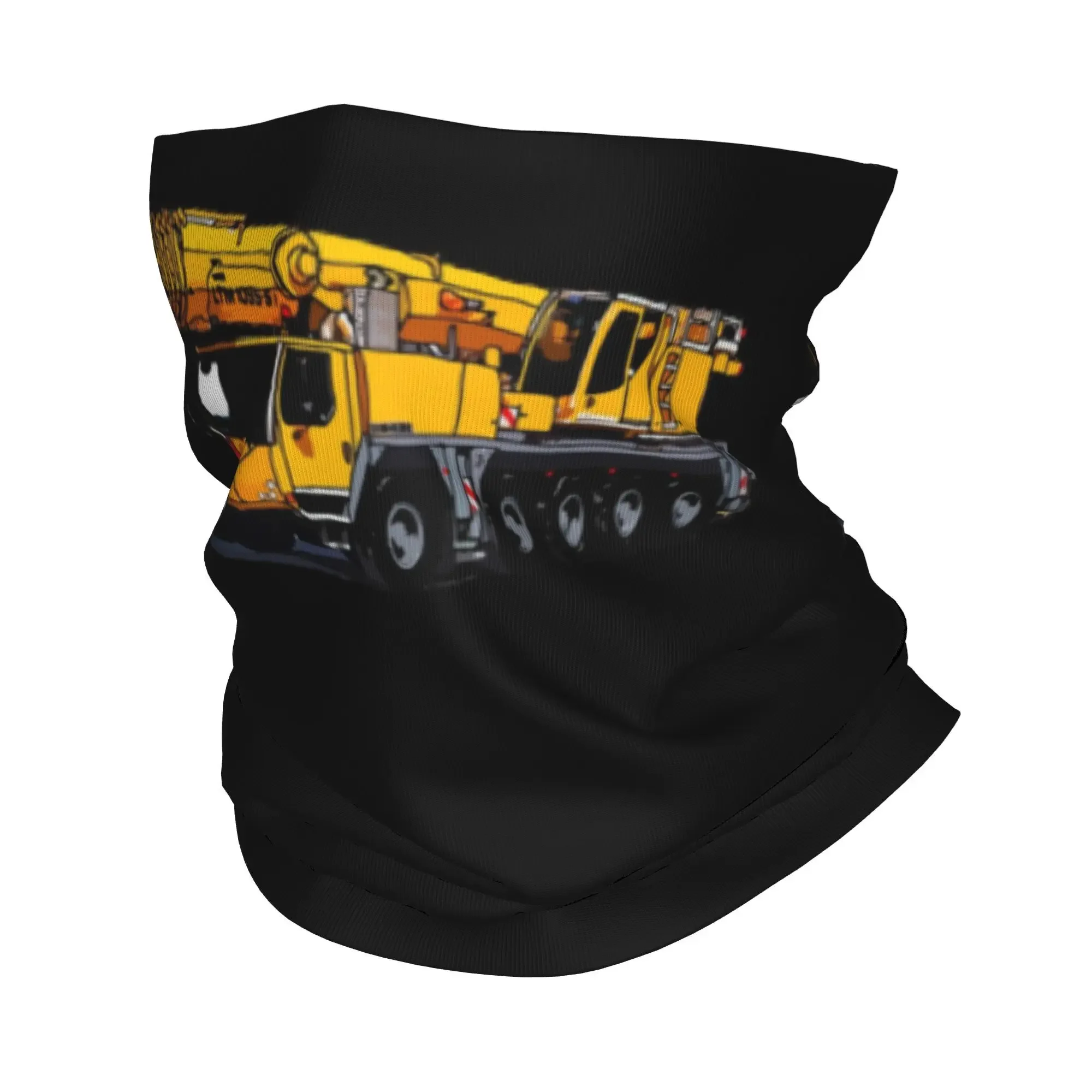 Liebherr Heavy Crane Bandana-Halsmanschette, bedruckter Maske, Schal, warme Gesichtsmaske, Laufen, Unisex, Erwachsene, winddicht