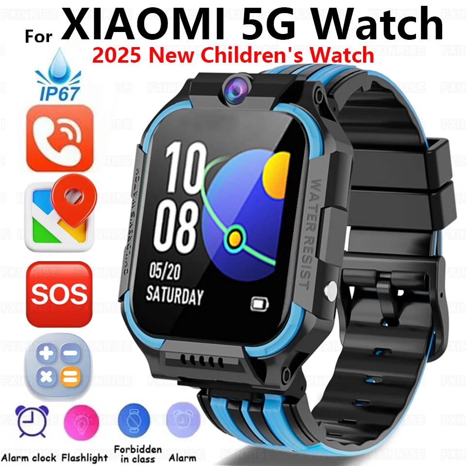 

Новые для Xiaomi Watch Kids 5G Смарт-часы SOS GPS Местоположение SIM-карта Вызов Детские Смарт-часы Камера Водонепроницаемые часы для мальчиков и девочек