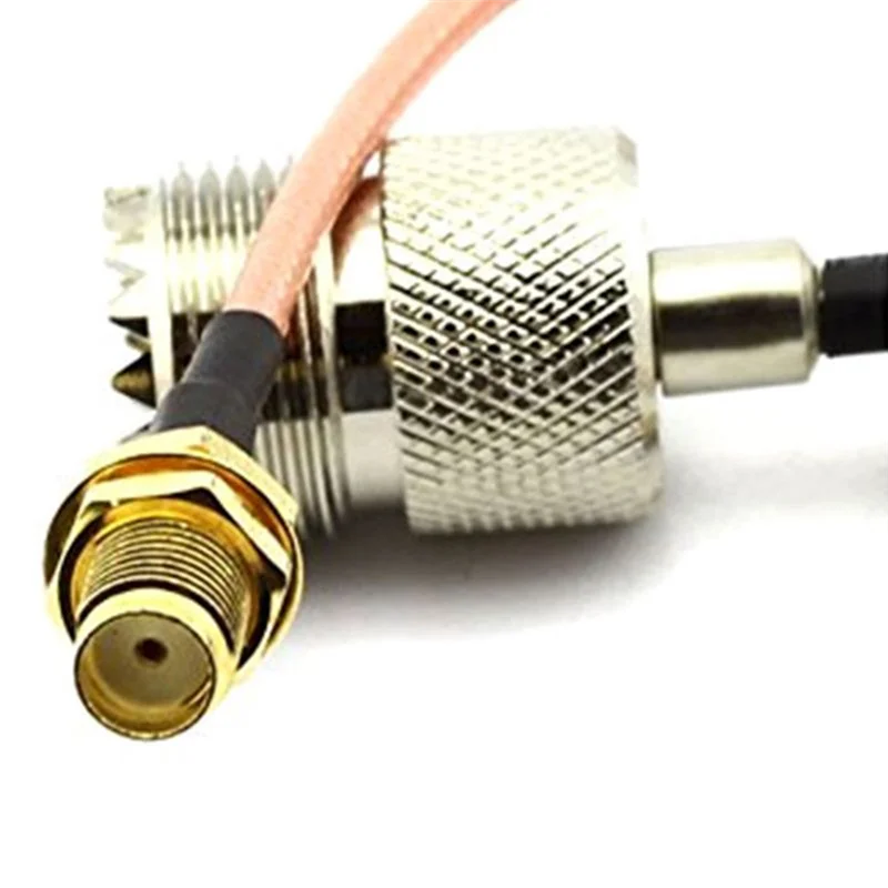 AB42-3X Handheld Antenna Cable Adapter For UHF Base And Mobile Antennas - SMA Female To UHF SO-239 Female Connectors