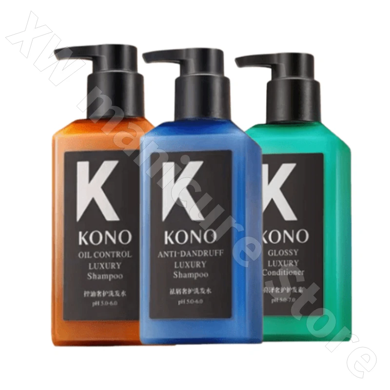 KONO-Shampoo Anti-caspa, Controle Eficaz do Óleo, Suave e Nutritivo, Refrescante e Reparador, Cabelo Danificado, Raiz Fofa