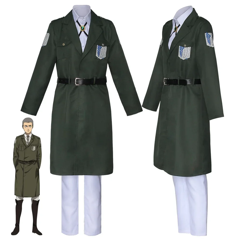 Attack on Titan Eren Levi Cosplay Costume Women Men Shingeki No Kyojin Scouting Legion Soldier Jacket Coat Windbreaker Uniform