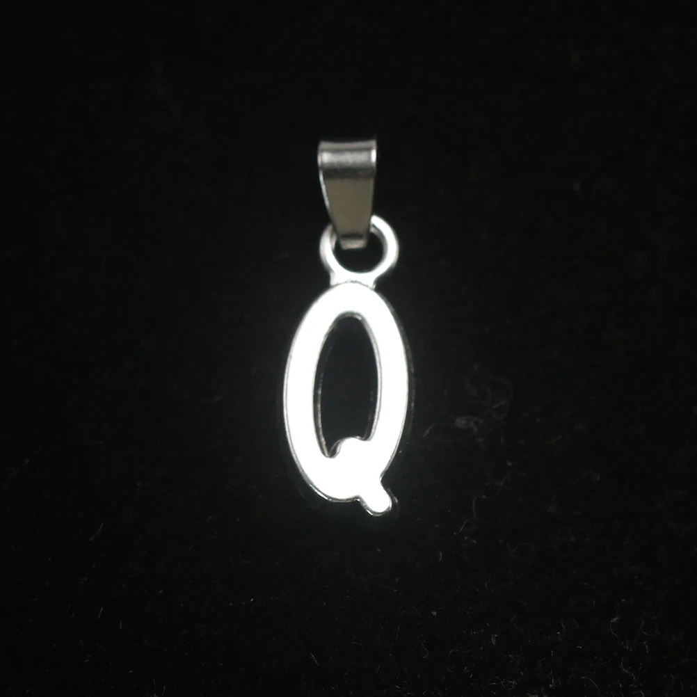 

20 Pcs Letter Pendant Charm Silver Color Alloy Jewelry Making DIY Charms Set For Bracelet Earrings Craft Project Accessories